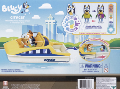 Bluey CityCat Boat Playset พร้อมฟิกเกอร์เปลี่ยนสีได้ ลิขสิทธิ์แท้จากห้างที่ประเทศออสเตรเลีย รอ 7-14 วัน Bluey CityCat Boat Playset พร้อมฟิกเกอร์เปลี่ยนสีได้ ลิขสิทธิ์แท้จากห้างที่ประเทศออสเตรเลีย รอ 7-14 วัน